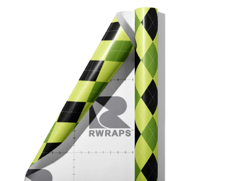 Dapper Envy Argyle Wrap Film Sheets~Rwraps Series 914 Dapper Envy Argyle Scrolled Sheet~3