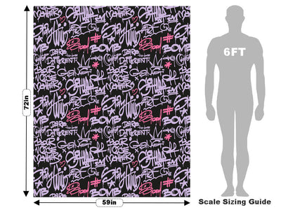 Dare to Be Graffiti Vehicle Wrap Scale~Rwraps Series 914 Dare to Be Graffiti Measurements~2