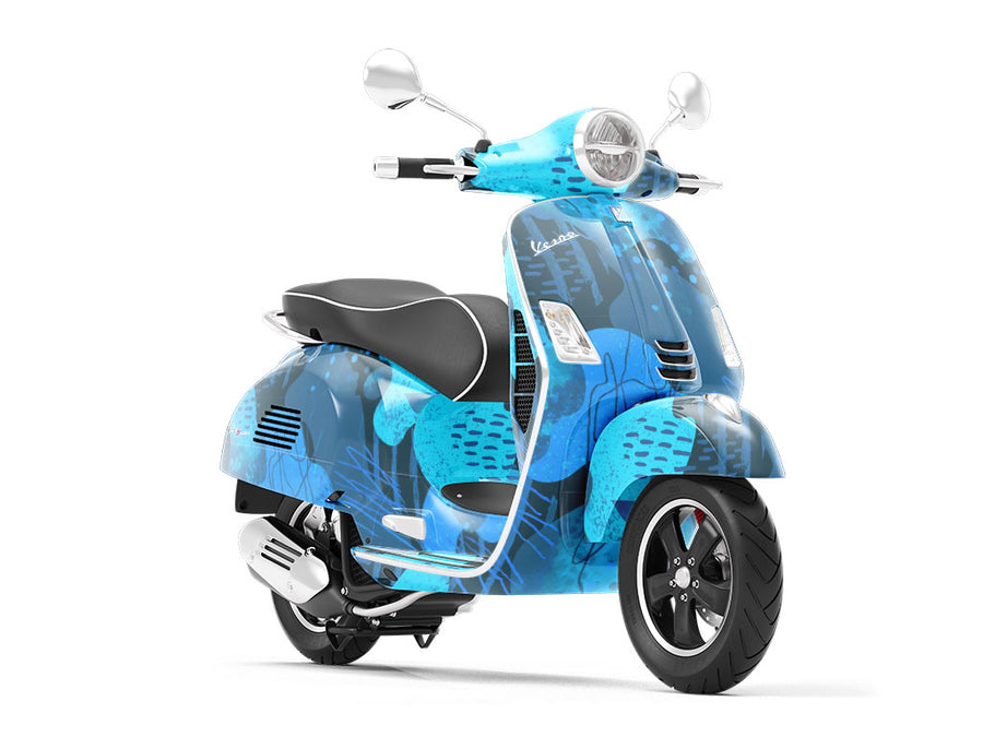 Daring Escapades Watercolor Vespa Scooter Wrap Film