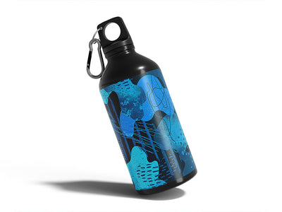 daring escapades watercolor Water Bottle DIY Stickers