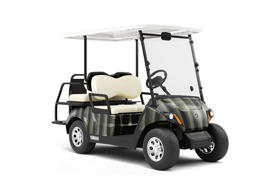 Dark Bambos Bamboo Wrapped Golf Cart