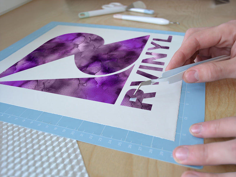 dark berry watercolor Easy Weed Craft Vinyl