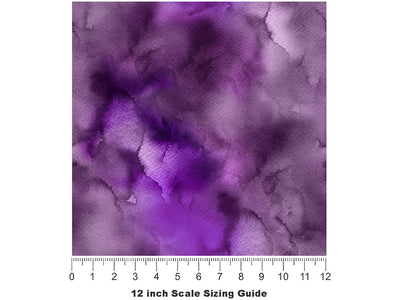Dark Berry Watercolor Vinyl Film Pattern Size 12 inch Scale~Rwraps Dark Berry Watercolor Sizing Chart~2