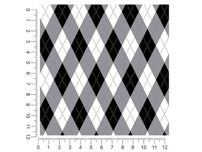 dark carbon argyle 1ft x 1ft Craft Sheets