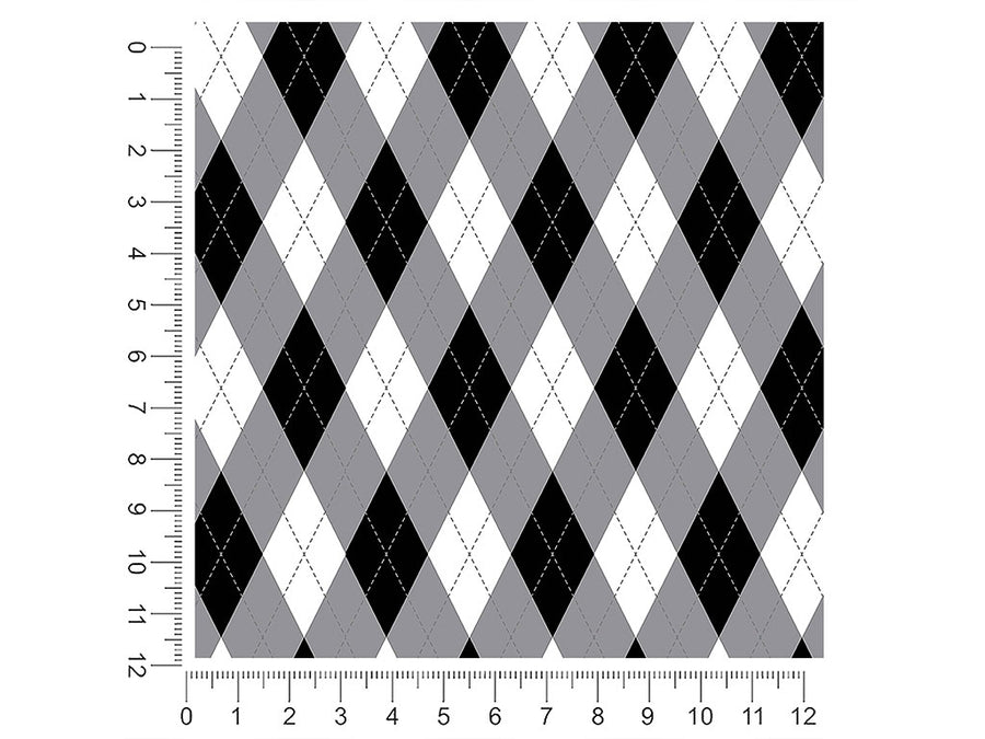 dark carbon argyle 1ft x 1ft Craft Sheets
