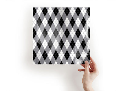 dark carbon argyle Craft Sheets