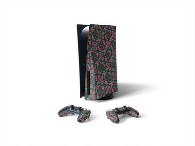 dark combat art deco Sony PS5 DIY Skin