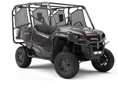 Dark Crimson  Technology Utility Vehicle Vinyl Wrap