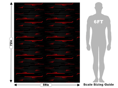Dark Crimson  Technology Vehicle Wrap Scale~Rwraps Series 914 Dark Crimson  Technology Measurements~2