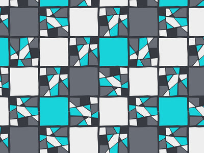 Dark Cyan Mosaic Vinyl Wrap Pattern~Rwraps Series 914 Digitally Printed Vinyl Wrap~0