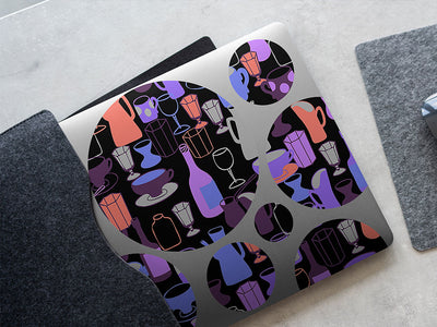 dark decanters alcohol DIY Laptop Stickers
