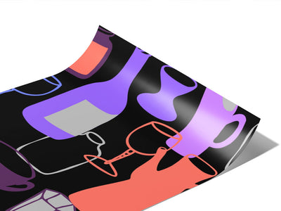 Dark Decanters Alcohol Vinyl Wraps~Rwraps Series 914 Digitally Printed Vinyl Wrap~0