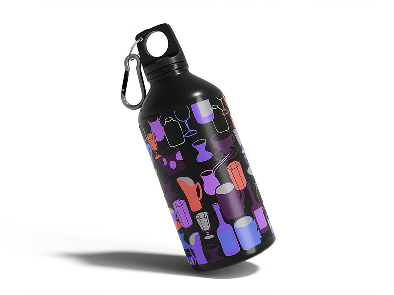 dark decanters alcohol Water Bottle DIY Stickers