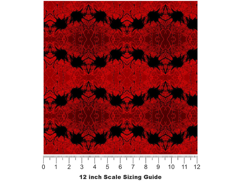 Dark Desire Vampire Vinyl Film Pattern Size 12 inch Scale~Rwraps Dark Desire Vampire Sizing Chart~2