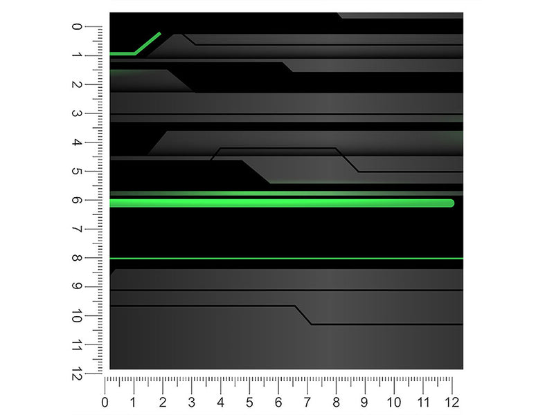 Dark Emerald  Technology Vehicle Wrap Scale~Rwraps Series 914 Dark Emerald  Technology Measurements~2