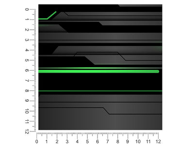 Dark Emerald  Technology Vehicle Wrap Scale~Rwraps Series 914 Dark Emerald  Technology Measurements~2