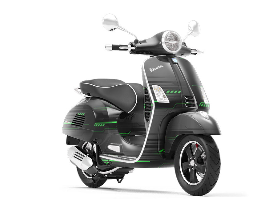 Dark Emerald  Technology Vespa Scooter Wrap Film