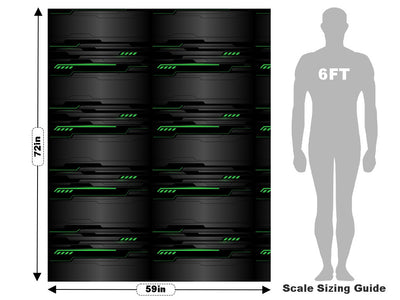 Dark Emerald  Technology Vehicle Wrap Scale~Rwraps Series 914 Dark Emerald  Technology Measurements~2