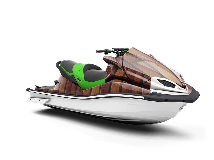 Dark Gradient Wood Plank Jet Ski Vinyl Customized Wrap