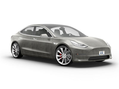 Dark Gray Concrete Vehicle Vinyl Wrap
