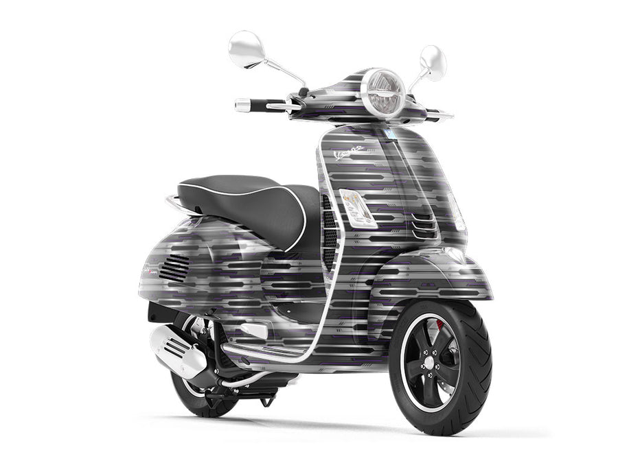 Dark Iris  Technology Vespa Scooter Wrap Film