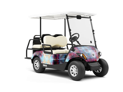Dark Juice Tile Wrapped Golf Cart
