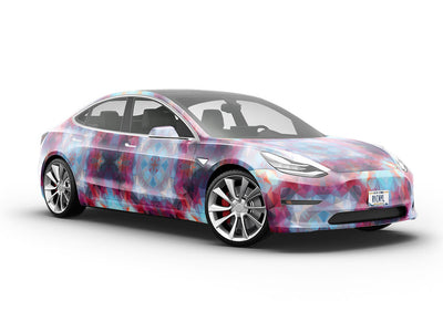 Dark Juice Tile Vehicle Vinyl Wrap