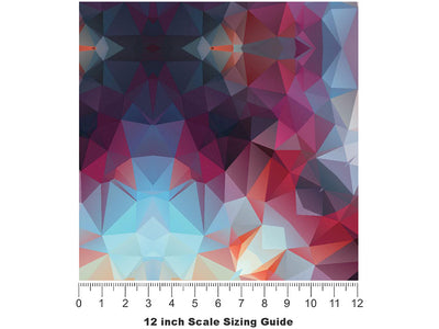Dark Juice Tile Vinyl Film Pattern Size 12 inch Scale~Rwraps Dark Juice Tile Sizing Chart~3