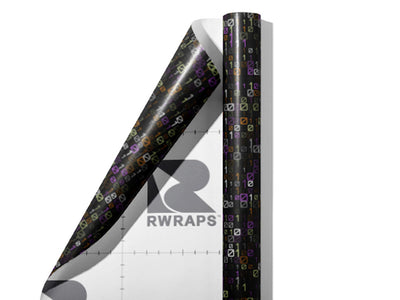 Dark Matrix Technology Wrap Film Sheets~Rwraps Series 914 Dark Matrix Technology Scrolled Sheet~4