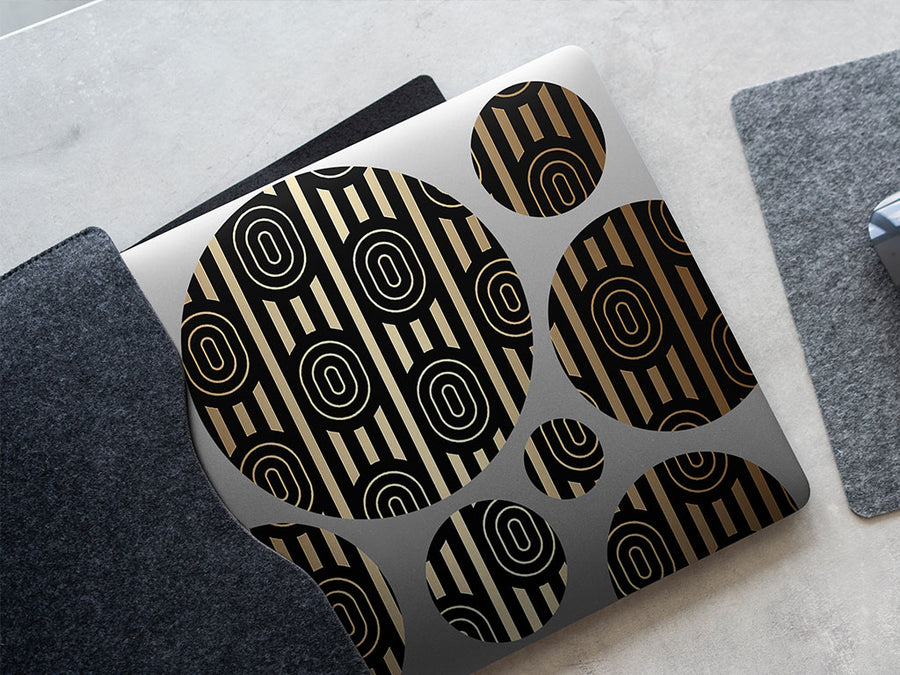 dark money art deco DIY Laptop Stickers