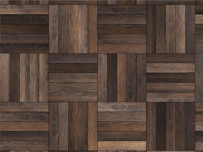 Dark Oak Wooden Parquet Vinyl Wrap Pattern~Rwraps Series 914 Digitally Printed Vinyl Wrap~0