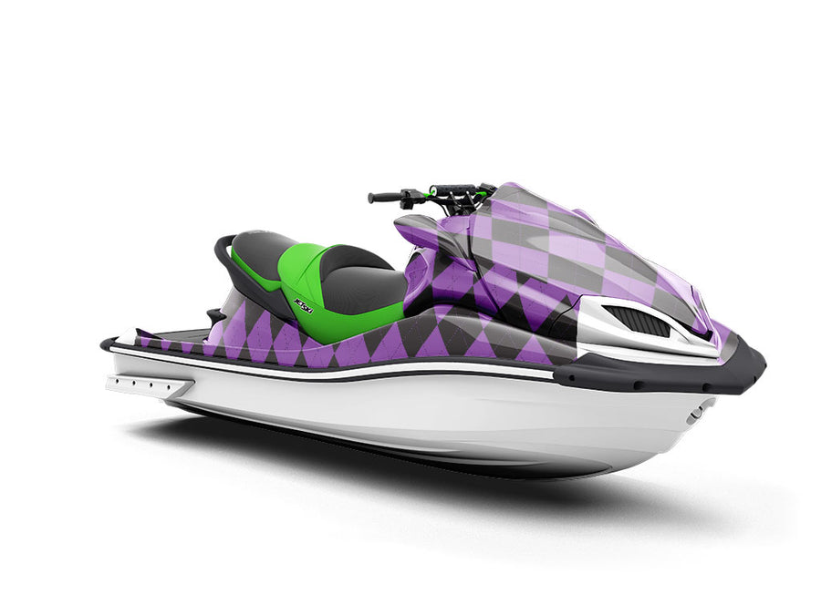 Dark Orchid Argyle Jet Ski Vinyl Customized Wrap