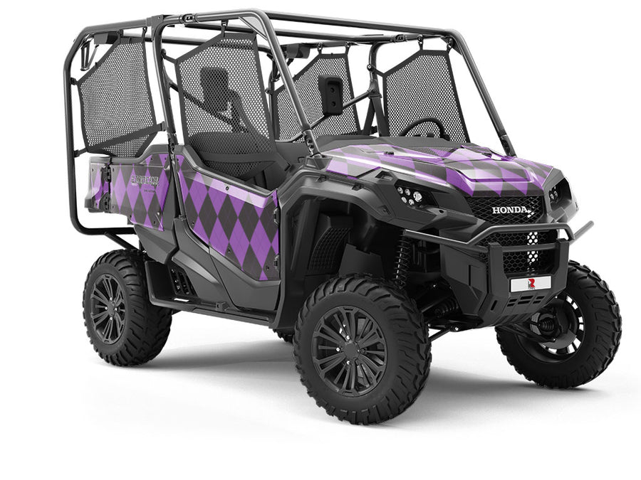Dark Orchid Argyle Utility Vehicle Vinyl Wrap