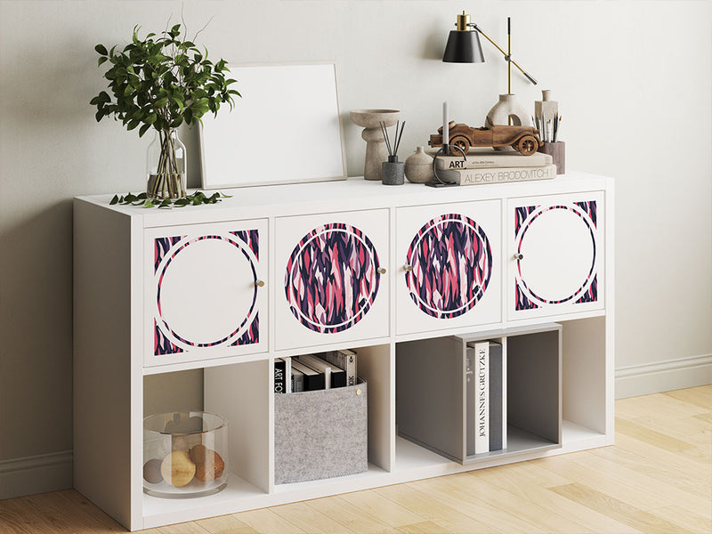 dark raven abstract geometric DIY Furniture Stickers