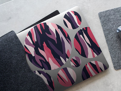 dark raven abstract geometric DIY Laptop Stickers