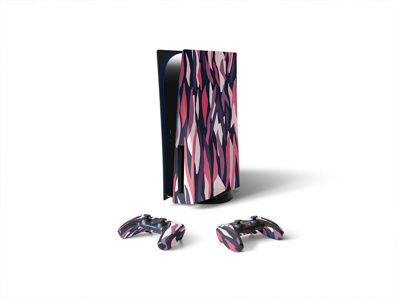dark raven abstract geometric Sony PS5 DIY Skin