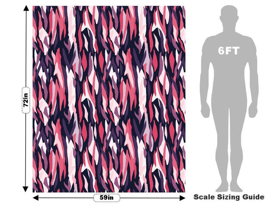 Dark Raven Abstract Vehicle Wrap Scale~Rwraps Series 914 Dark Raven Abstract Measurements~1