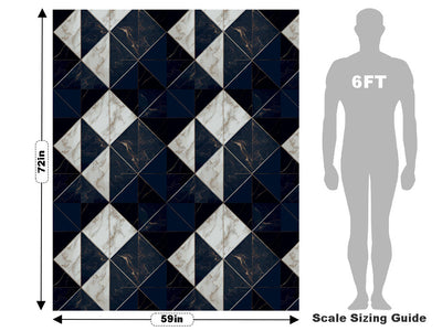 Dark Reflection Tile Vehicle Wrap Scale~Rwraps Series 914 Dark Reflection Tile Measurements~2