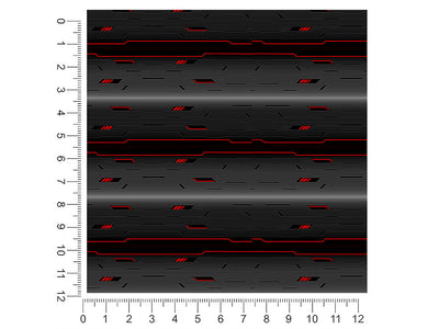 Dark Scarlet  Technology Vehicle Wrap Scale~Rwraps Series 914 Dark Scarlet  Technology Measurements~2