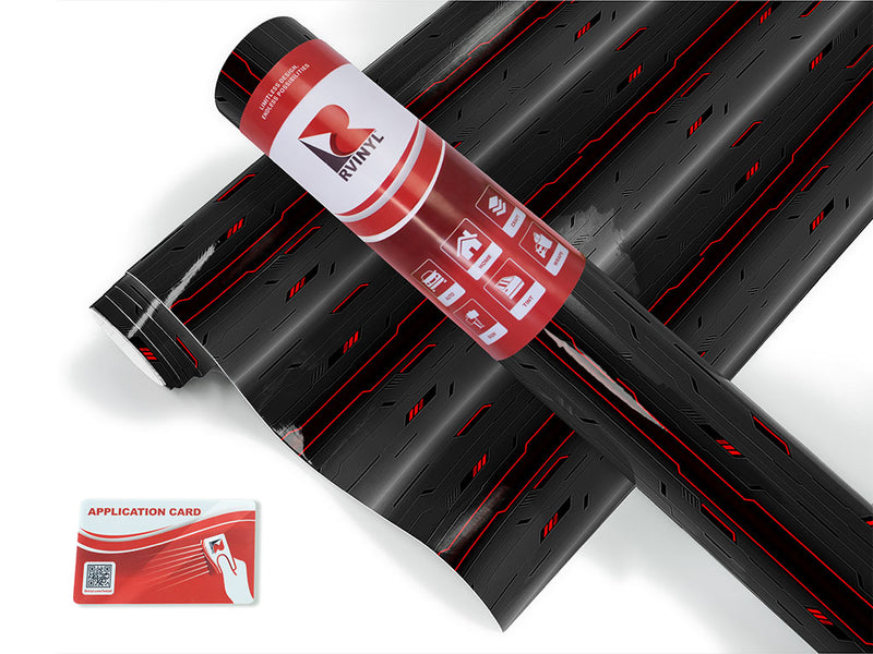 Dark Scarlet  Technology Jet Ski Vinyl Customized Wrap