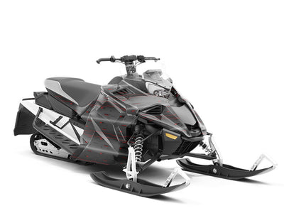 Dark Scarlet  Technology Custom Wrapped Snowmobile