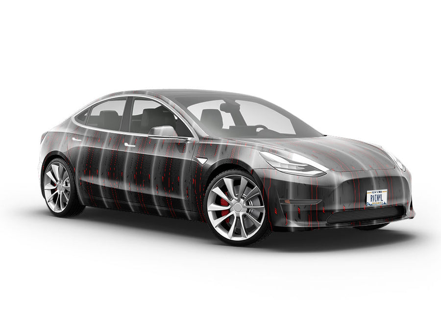 Dark Scarlet  Technology Vehicle Vinyl Wrap