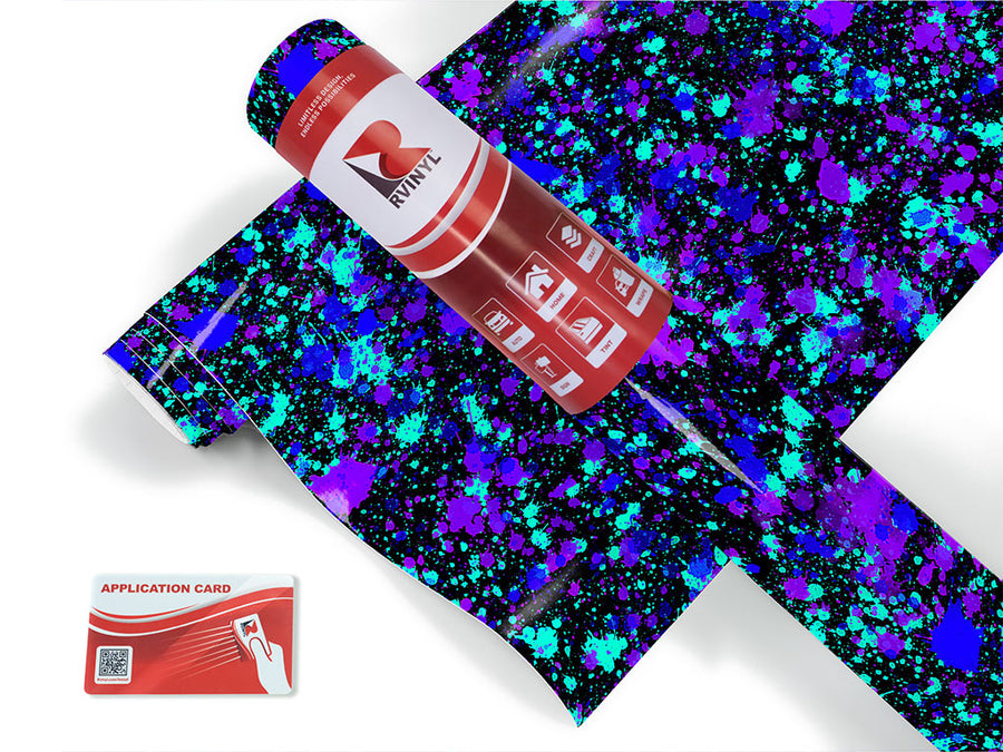 dark skies paint splatter Craft Vinyl Roll