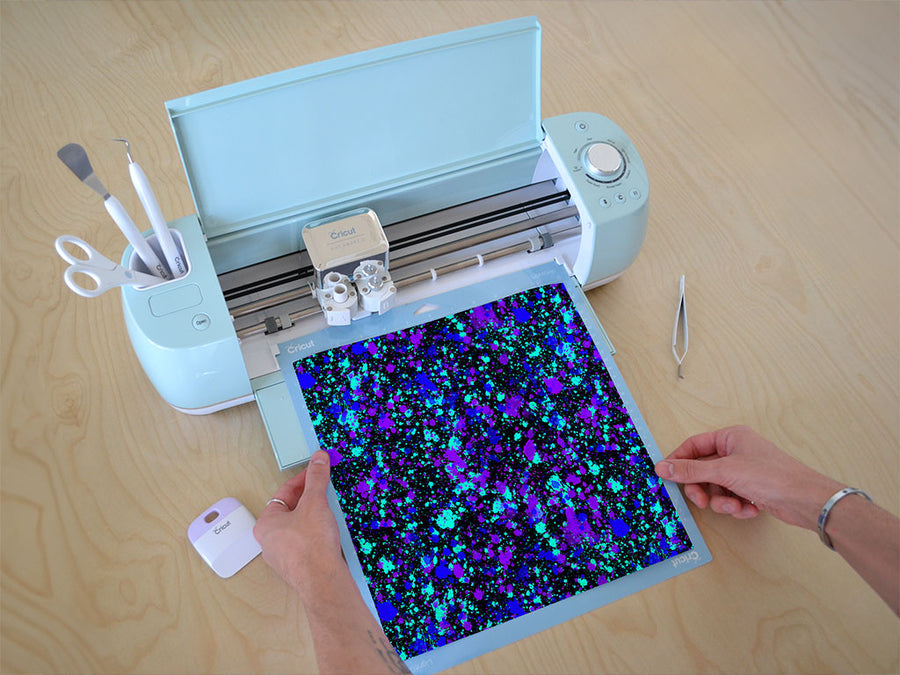 dark skies paint splatter Cricut Compatible Vinyl