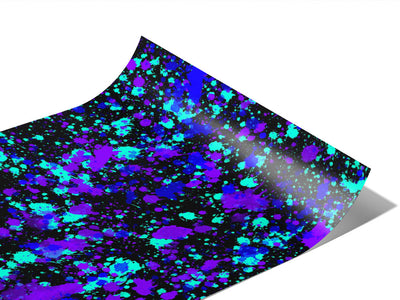 Dark Skies Paint Splatter Vinyl Wraps~Rwraps Series 914 Digitally Printed Vinyl Wrap~0