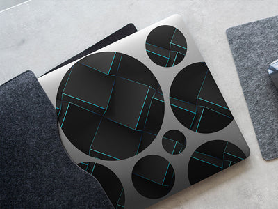 dark stairs optical illusion DIY Laptop Stickers