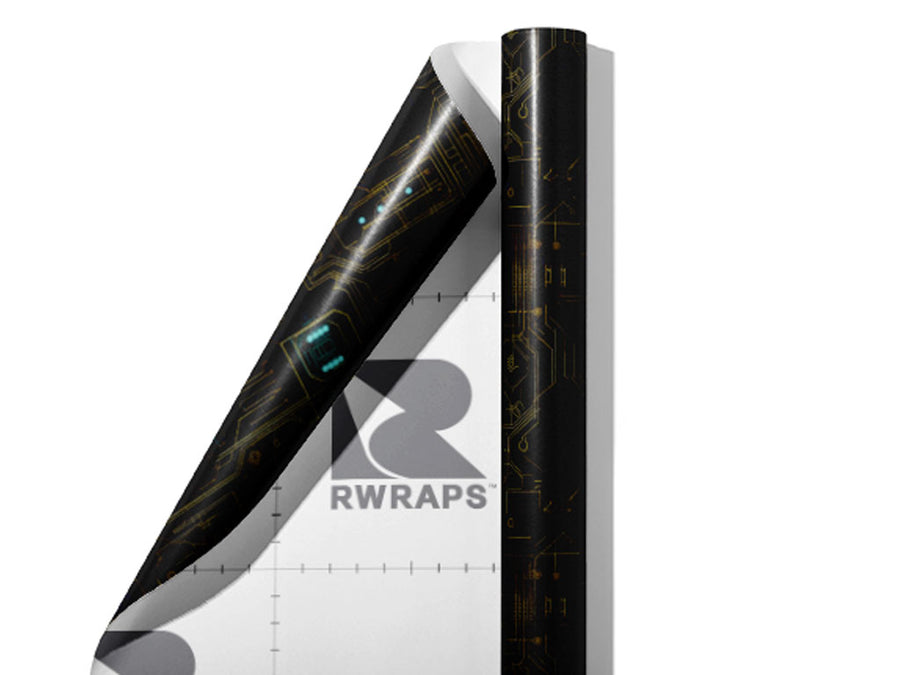Dark Sunshine Technology Wrap Film Sheets~Rwraps Series 914 Dark Sunshine Technology Scrolled Sheet~4