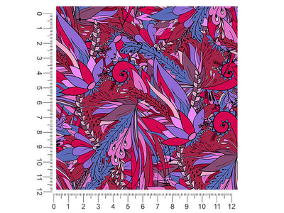 dark tango floral 1ft x 1ft Craft Sheets