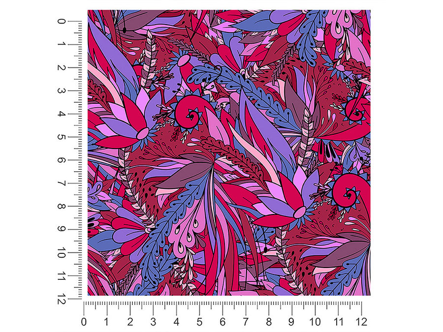 dark tango floral 1ft x 1ft Craft Sheets