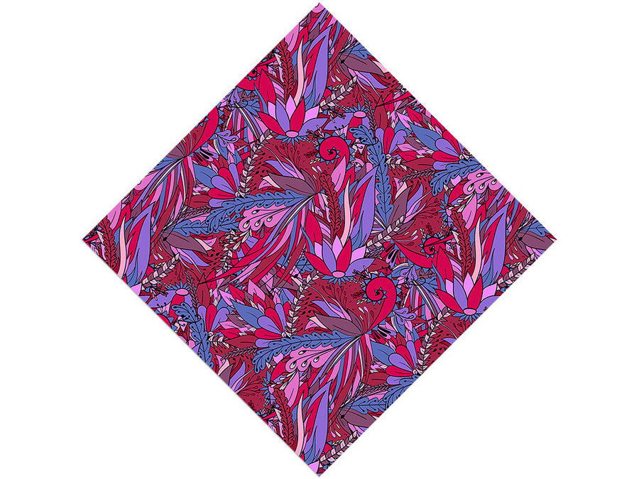 Dark Tango Floral Vinyl Wrap Pattern